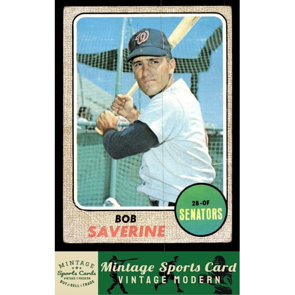 1968 Topps Bob Saverine Washington Senators #149 Baseball Card