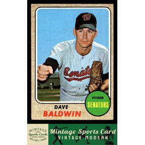 1968 Topps Dave Baldwin RC #231 Washington Senators Baseball Card