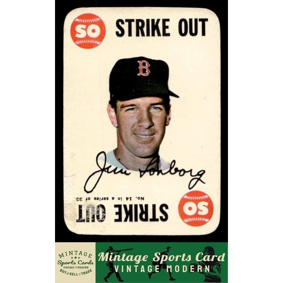 1968 Topps Jim Lonborg #14 Game Boston Red Sox Baseball Card