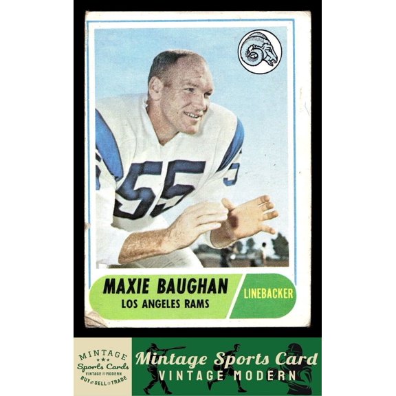 1968 Topps Maxie Baughan #210 Los Angeles Rams Football Card
