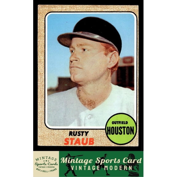 1968 Topps Rusty Staub #300 Houston Astros Baseball Card