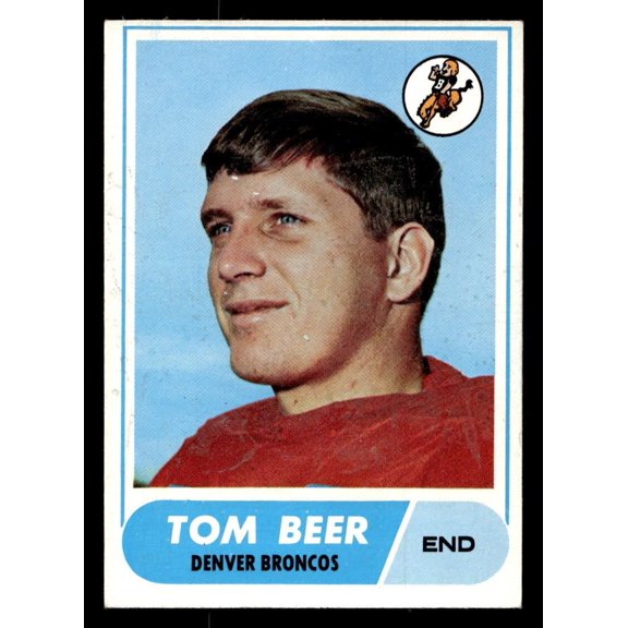 1968 Topps Tom Beer #42 RC Denver Broncos Football Card