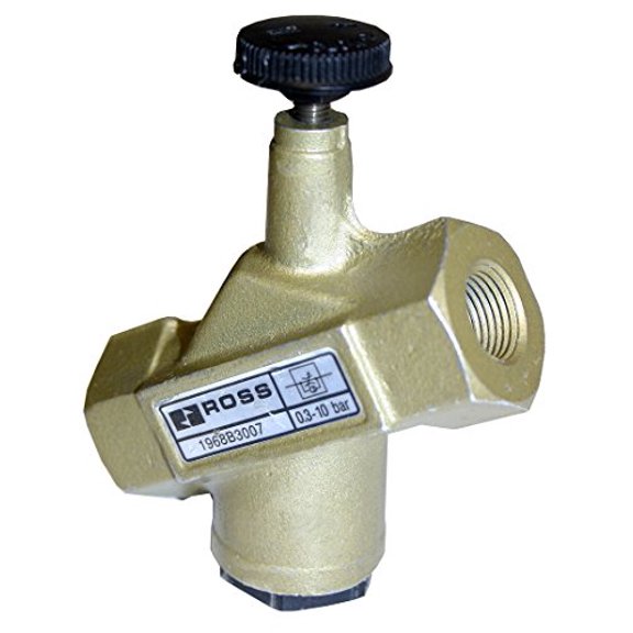 1968B3007 19 Series Flow Control Valve, Standard Profile, High Capacity, Knob Adjustment, Offset Inline Port 1 Threaded 3/8, Port 2 Threaded 3/8, NPT$$Plumbing & HVAC