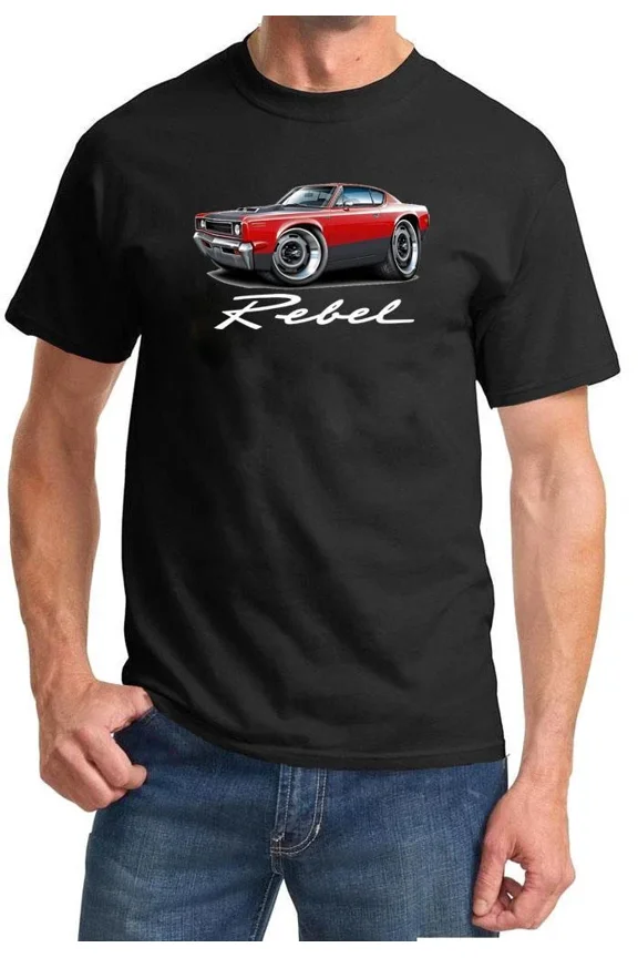 1969 1970 AMC Rebel Machine Full Color Tshirt NEW FREE SHIPPING