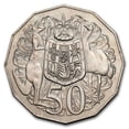 thumbnail image 1 of 1969-1984 Australia Dodecagonal 50 Cent Elizabeth II BU, 1 of 2