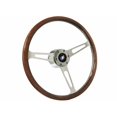 thumbnail image 1 of 1969 - 1989 Buick S6 Classic Wood Steering Wheel Chrome Kit | Tri-Shield, 1 of 2