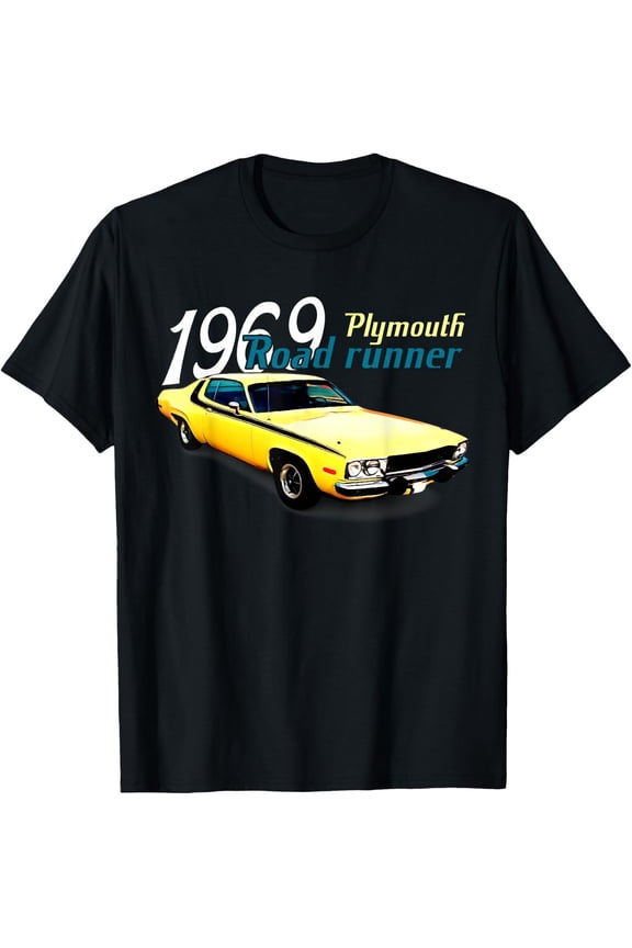 1969 69 Roadrunner Classic Vintage Old Car Usa Flag T-Shirt Unisex S-5XL Hot Trending Shirt, Vintage Birthday Gift