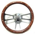 thumbnail image 1 of 1969 - 73 Chevelle SS, 1969 & Up El Camino Wood & Chrome Steering Wheel Full Kit, 1 of 1