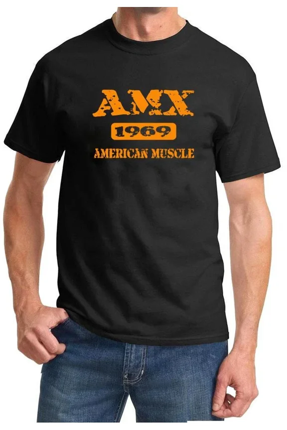 1969 AMC AMX American Muscle Car Color Design Tshirt NEW Free Ship