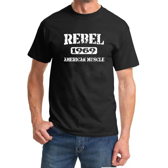 1969 AMC Rebel American Muscle Car Classic Design Tshirt NEW FREE SHIP