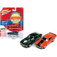 thumbnail image 1 of 1969 Chevrolet Camaro ZLX Phase III Hugger Orange w/Black & 1973 Phase III Dark Green 1/64 Diecast Model Cars Johnny Lightning, 1 of 3