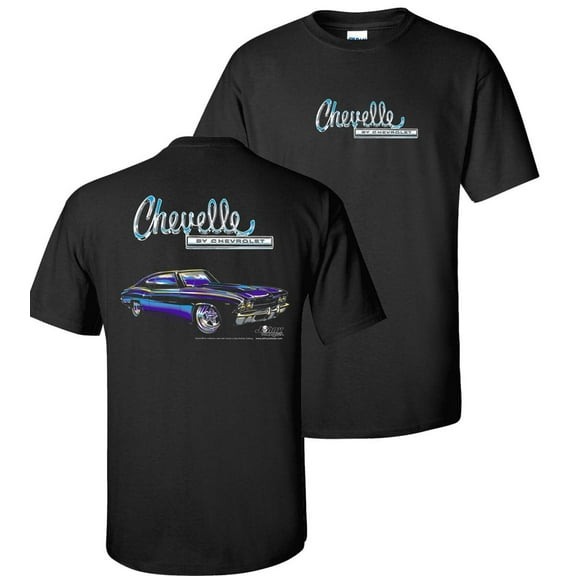 1969 Chevrolet Chevelle SS Men's Black T shirt Johny Rockstar Brand