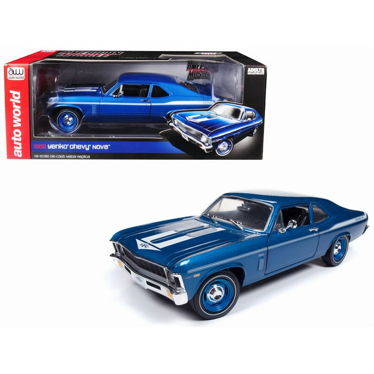 1969 Chevrolet Yenko Nova Blue with White Stripes Limited Edition