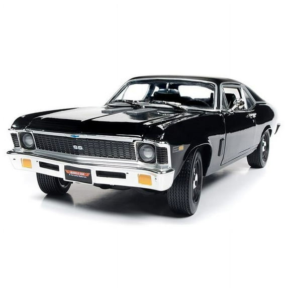 1969 Chevrolet Yenko Nova Model Car in Gloss Black with Flat Black Roof - Class of 1969 & MCACN