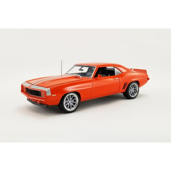 1969 Chevy Camaro Restomod, Hugger Orange - Acme A1805720 - 1/18 scale Diecast Model Toy Car