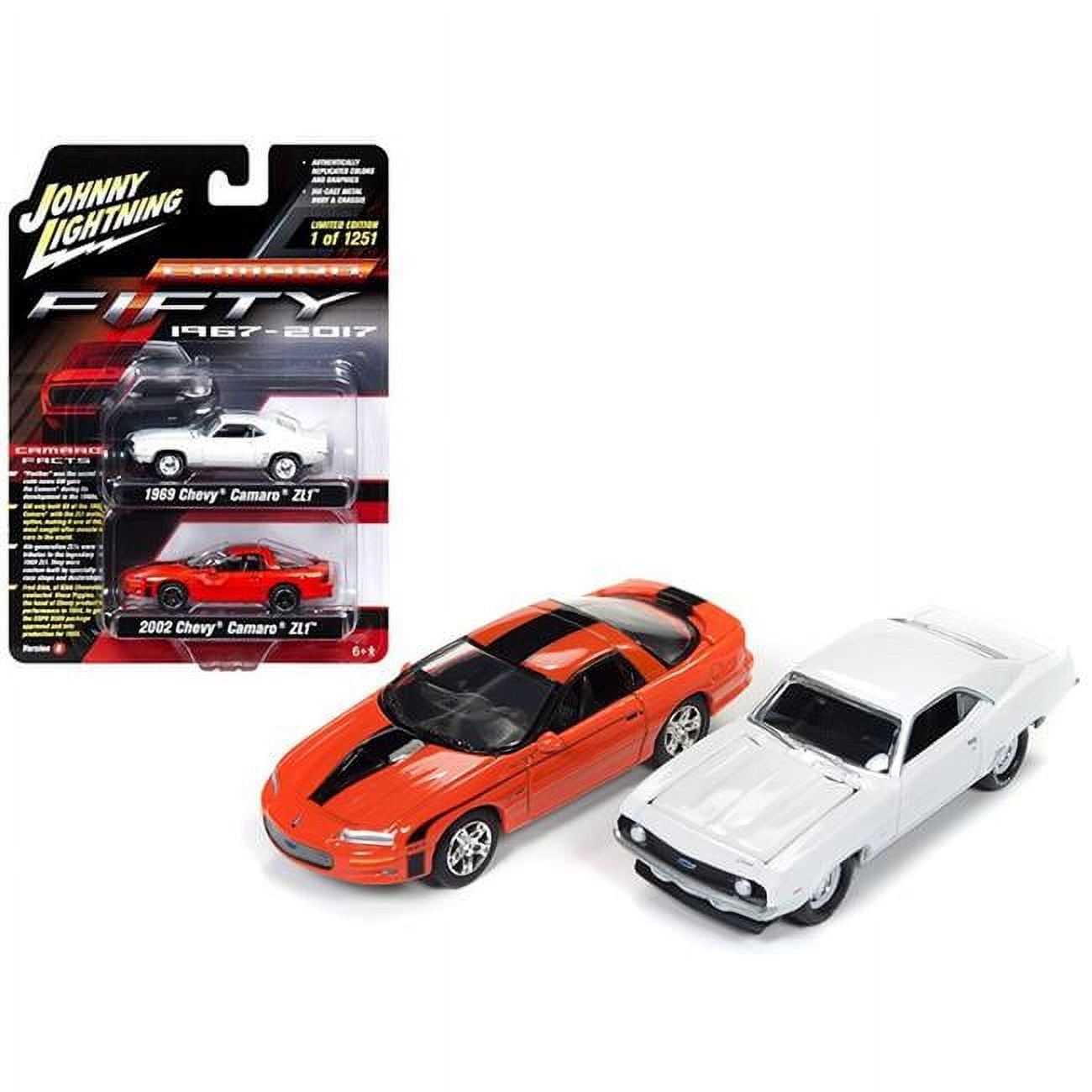1969 Chevy Camaro ZL1 Dover White & 2002 Chevy Camaro ZL1 Huggar