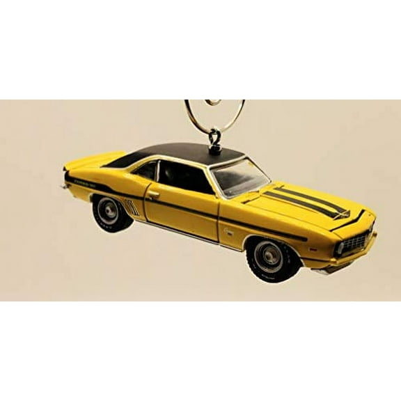 1969 Chevy Yenko COPO Camaro Christmas Ornament 1:64 Yellow