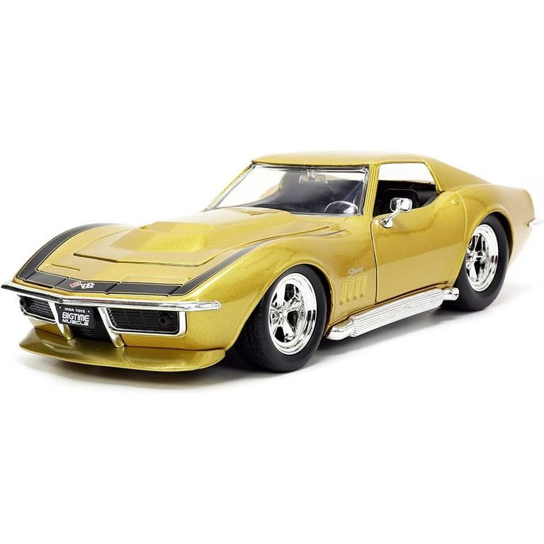 ミニカー 1:24 BTM 1969 Corvette Stingray ZL1 1969 Chevrolet Corvette Stingray ZL1 Red Metallic with Stars