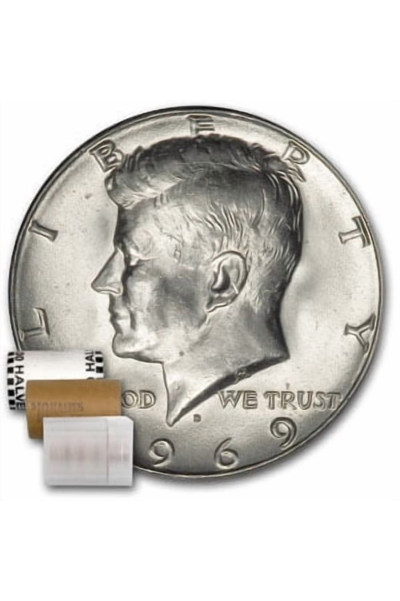 1969-D Kennedy Half Dollar 20-Coin Roll BU