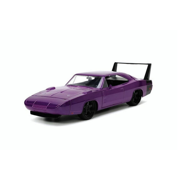 1969 Dodge Charger Daytona, Purple - Jada Toys 34036/4 - 1/24 scale Diecast Model Toy Car