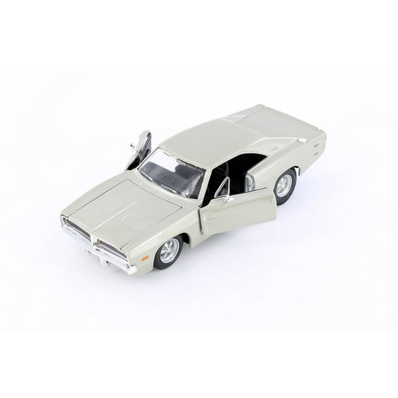 1969 Dodge Charger R/T Hardtop, Beige/Tan - Showcasts 37256 - 1/25 Scale Diecast Model Toy Car