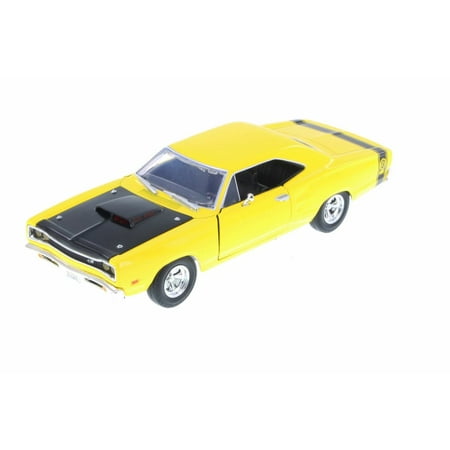 1969 Dodge Coronet Super Bee, Yellow - Showcasts 73315/16D - 1/24 Scale Diecast Model Toy Car (Brand New but NO BOX)