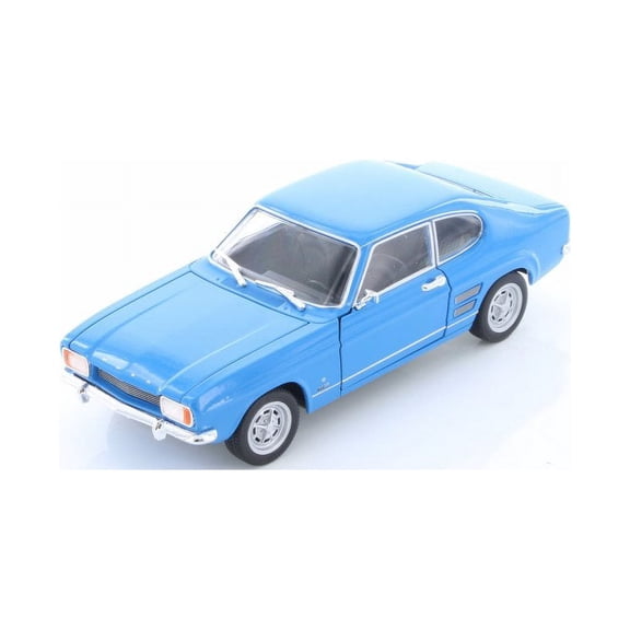 1969 Ford Capri Hard Top, Blue - Welly 24069/4D - 1/24 Scale Diecast Model Toy Car (Brand New but NO BOX)