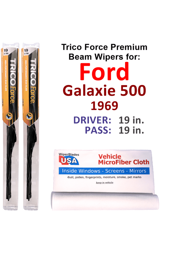 1969 Ford Galaxie 500 Performance Beam Wipers (Set of 2)