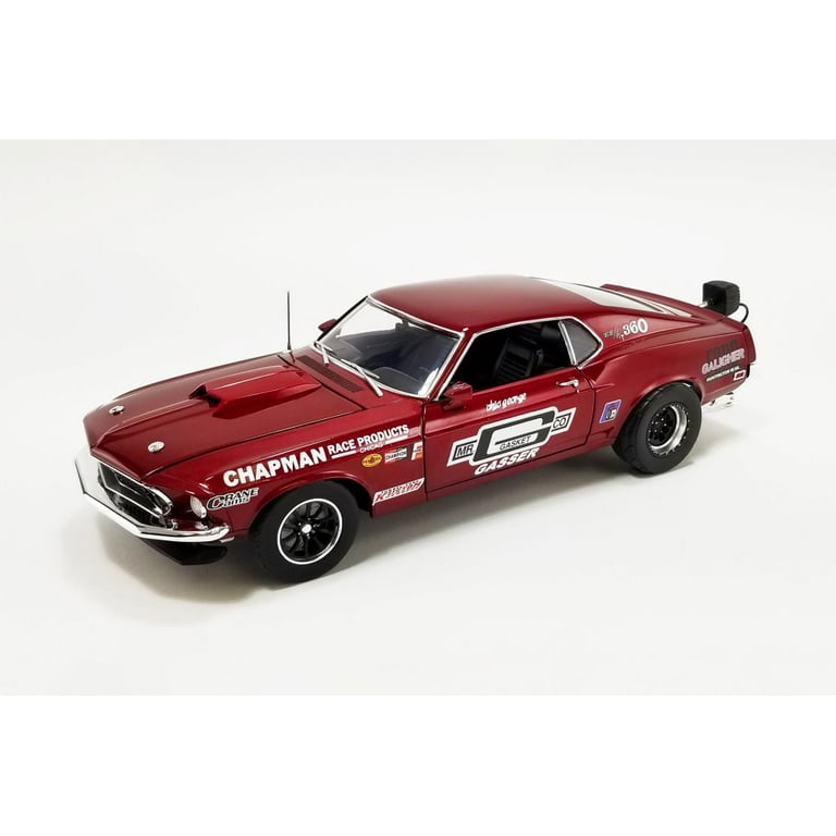 1969 Ford Mustang BOSS 429, Dark Red - Acme A1801854 - 1/18 scale