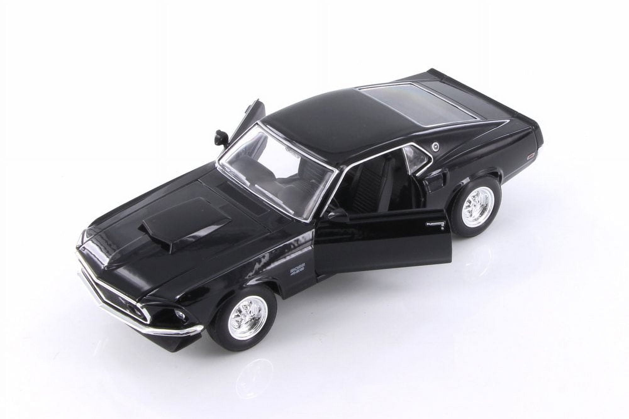 1969 Ford Mustang Boss 429 Hardtop, Black - Welly 24067/4D - 1/24 scale Diecast Model Toy Car (Brand New but NO BOX)