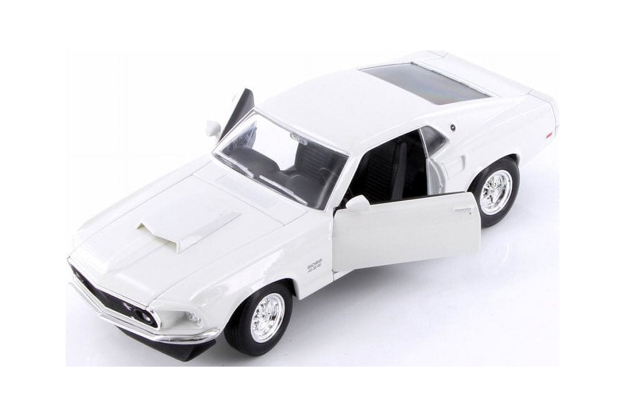 1969 Ford Mustang Boss 429 Hardtop, White - Welly 24067/4D - 1/24 scale Diecast Model Toy Car (Brand New but NO BOX)
