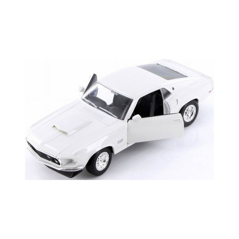 1969 Ford Mustang Boss 429 Hardtop, White - Welly 24067/4D