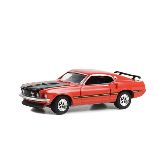 1969 Ford Mustang Custom Fastback (Lot #765.1), Red - Greenlight 37270C - 1/64 Scale Diecast Car
