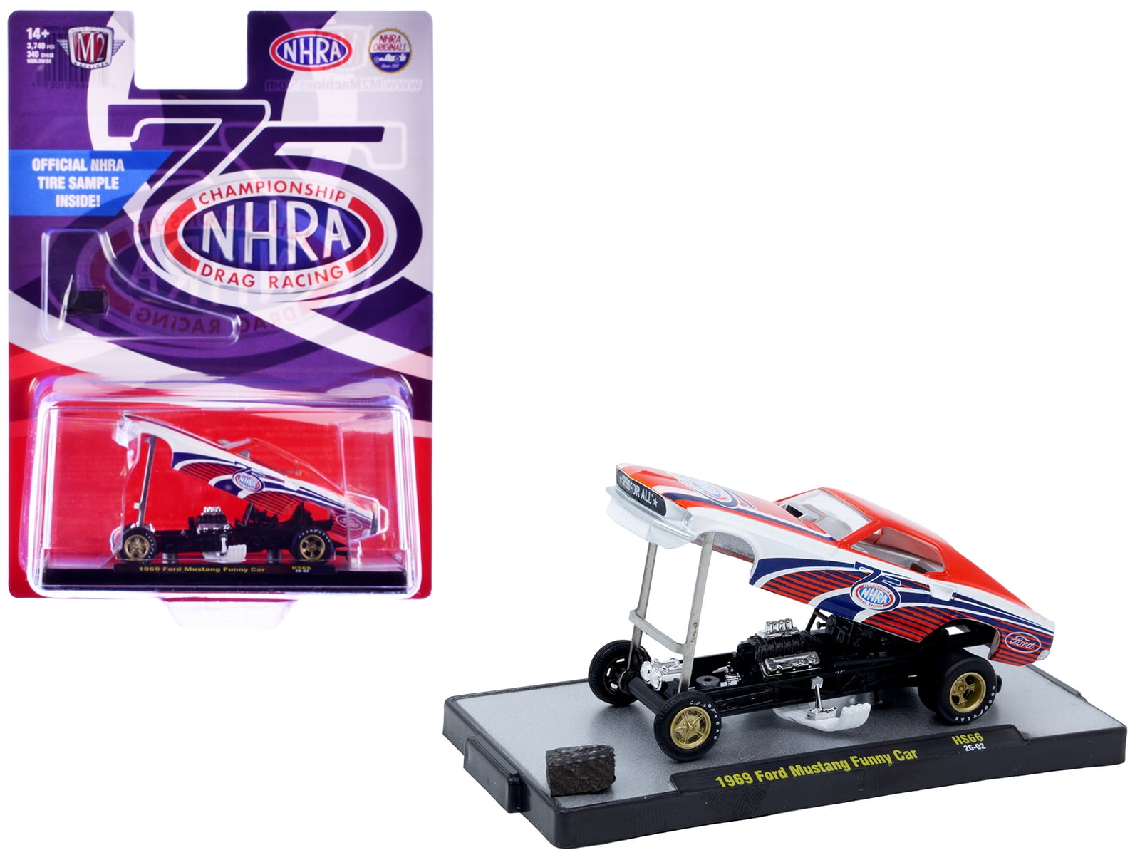 M2 1969 フォード・マスタング NHRA ファニーカー (チェイスカー) 1969 Ford Mustang Funny Car 