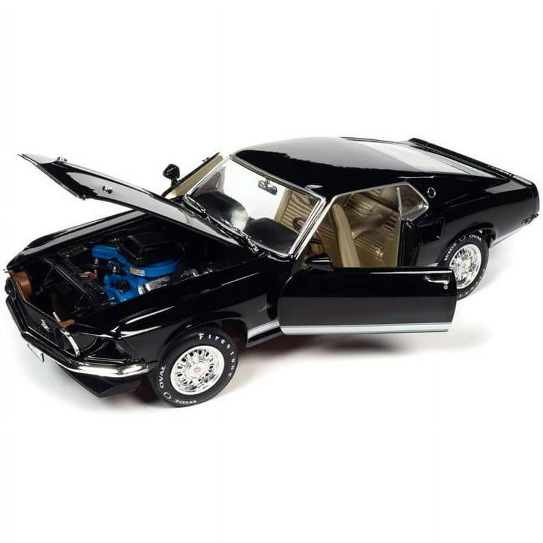 1969 Ford Mustang マッハ1 1/18 ゴールド/ブラック 1969 Ford Mustang GT Raven Black with White Stripes and Gold