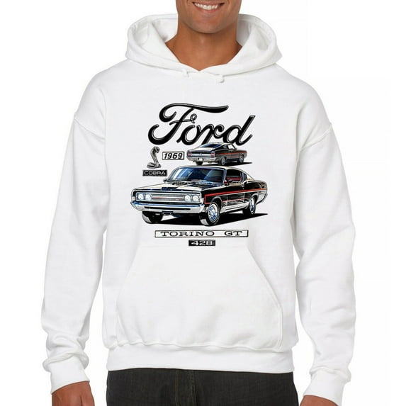 1969 Ford Torino GT Cobra Sweatshirt American Muscle Car Classic Vintage Retro FoMoCo Performance Licensed Hoodie