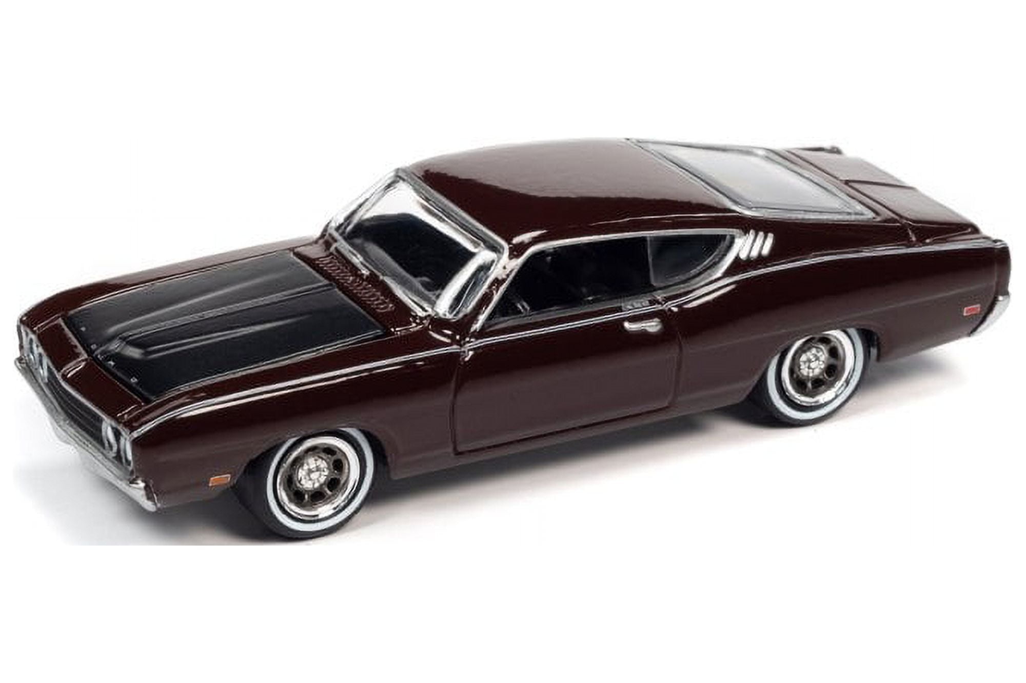 1969 Ford Torino Talladega, Royal Maroon - Johnny Lightning