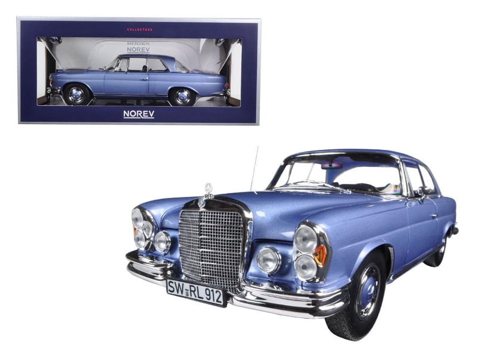 ノレブ メルセデス ベンツ 280 SE クーペ W108 1969 1/18 1969 Mercedes 280 SE Coupe Light Blue Metallic 1/18 Diecast