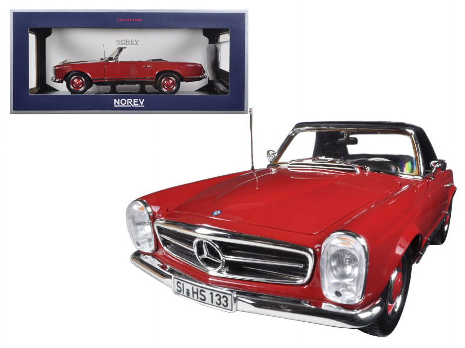 1969 Mercedes 280 SL Red 1/18 Diecast Model Car by Norev 1969 Mercedes 280 SL Red 1/18 Diecast Model Car by Norev