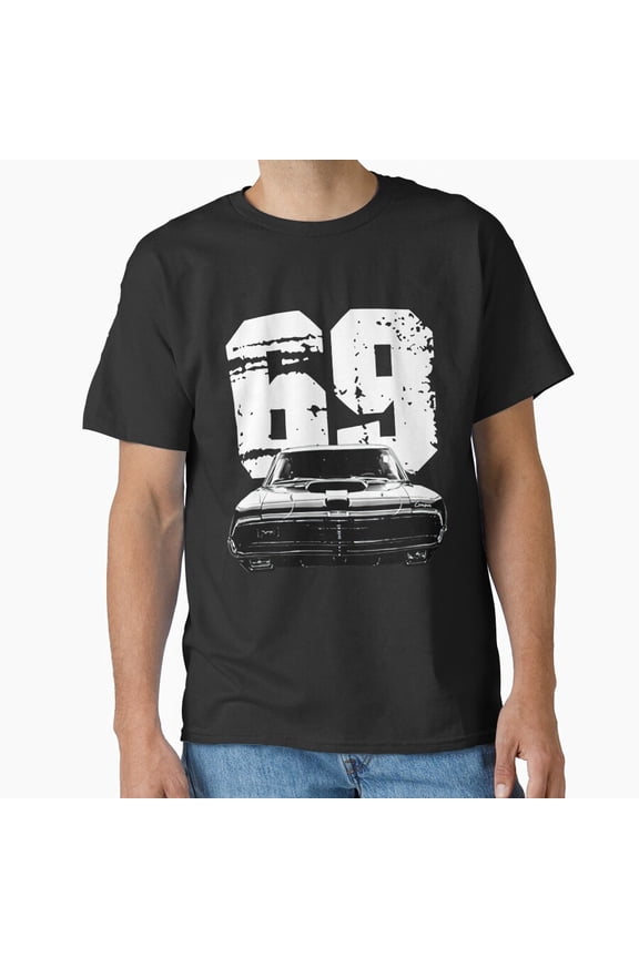 1969 Mercury Cougar Front View Silhouette Classic T-Shirt