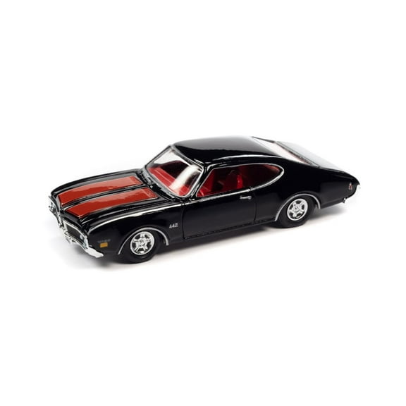 1969 Oldsmobile 442, Black /Red Stripes - RC2 RCSP026/24 - 1/64 Scale Diecast Model Car