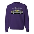 thumbnail image 1 of 1969 Plymouth Road Runner Hot Rod Racing | Mens Cars and Trucks Crewneck Graphic Sweatshirt, Purple, Medium, 1 of 4