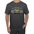 thumbnail image 1 of 1969 Plymouth Road Runner Hot Rod Racing | Mens Cars and Trucks Graphic T-Shirt, Heather Black, 2XL, 1 of 4