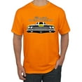 thumbnail image 1 of 1969 Plymouth Road Runner Hot Rod Racing | Mens Cars and Trucks Graphic T-Shirt, Orange, Small, 1 of 4
