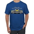 thumbnail image 1 of 1969 Plymouth Road Runner Hot Rod Racing | Mens Cars and Trucks Graphic T-Shirt, Royal, Small, 1 of 4
