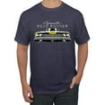 thumbnail image 1 of 1969 Plymouth Road Runner Hot Rod Racing | Mens Cars and Trucks Graphic T-Shirt, Vintage Heather Navy, Large, 1 of 4