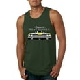 thumbnail image 1 of 1969 Plymouth Road Runner Hot Rod Racing | Mens Cars and Trucks Graphic Tank Top, Forest Green, Small, 1 of 4