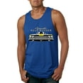 thumbnail image 1 of 1969 Plymouth Road Runner Hot Rod Racing | Mens Cars and Trucks Graphic Tank Top, Royal, 3XL, 1 of 4