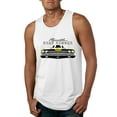 thumbnail image 1 of 1969 Plymouth Road Runner Hot Rod Racing | Mens Cars and Trucks Graphic Tank Top, White, Small, 1 of 4
