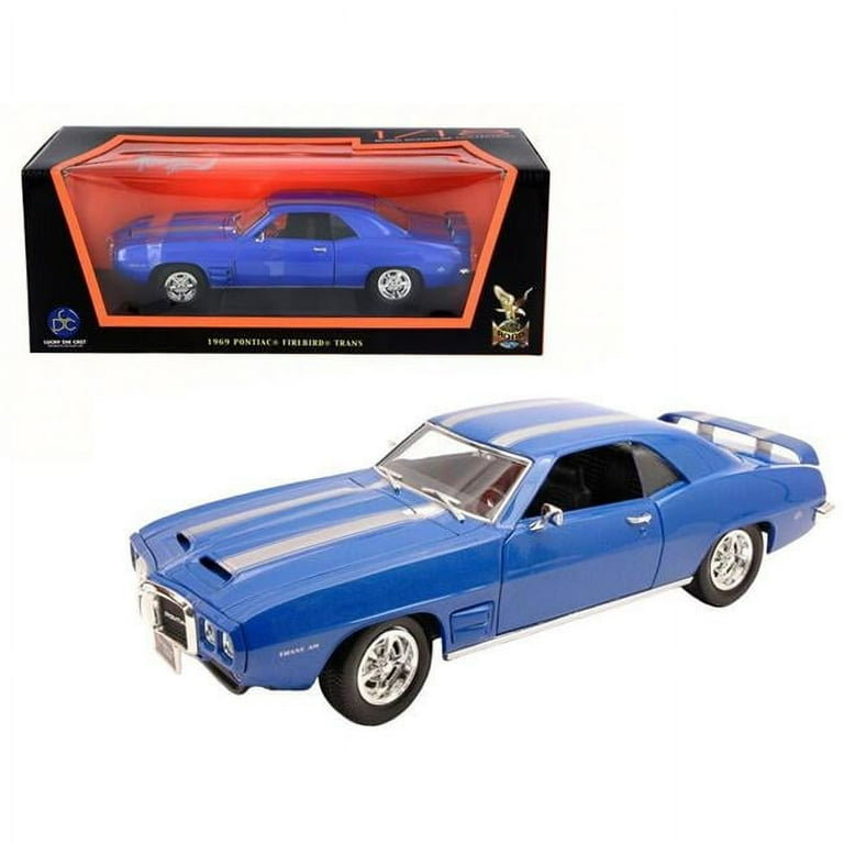 1969 Pontiac Firebird Trans Am Blue 1/18 Diecast Model Car